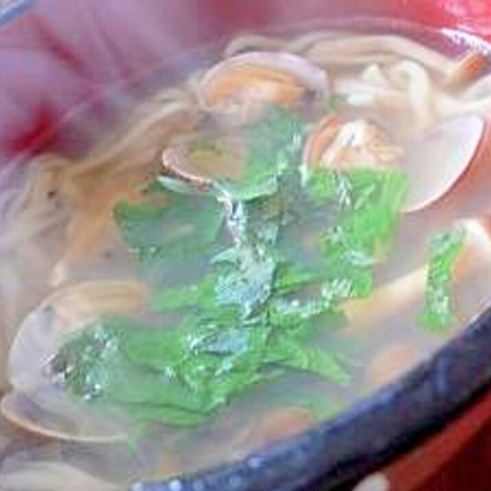 あさりのあっさりうどん。
